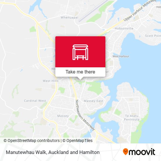 Manutewhau Walk map