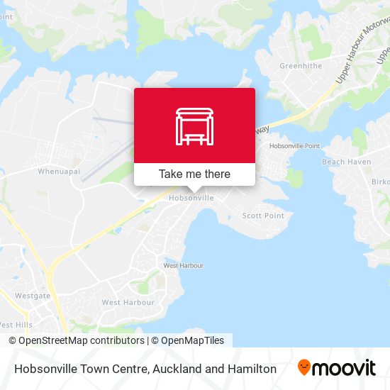 Hobsonville Town Centre map