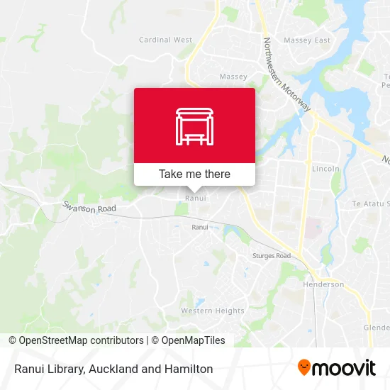 Ranui Library map