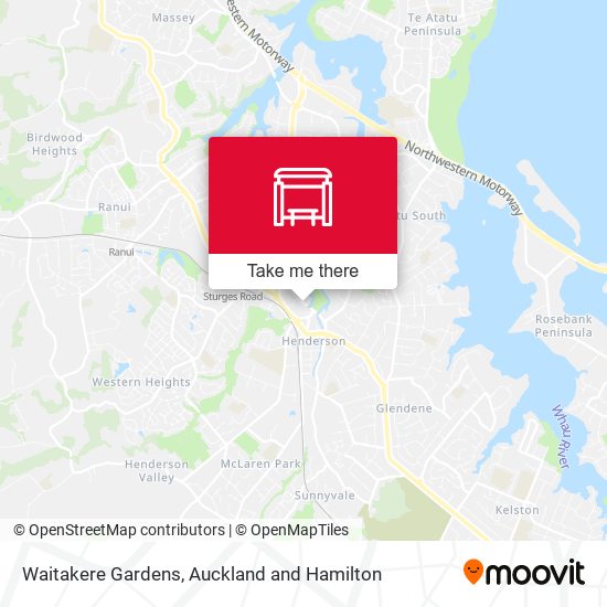 Waitakere Gardens map