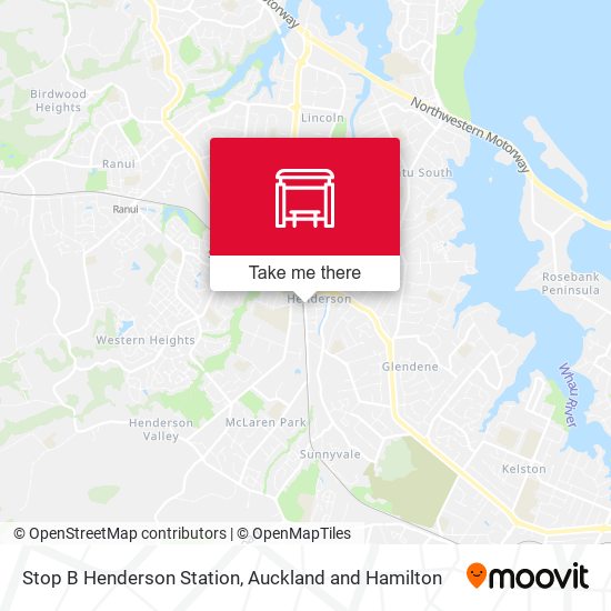 Stop B Henderson Station map