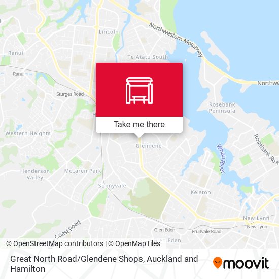 Great North Road / Glendene Shops地图
