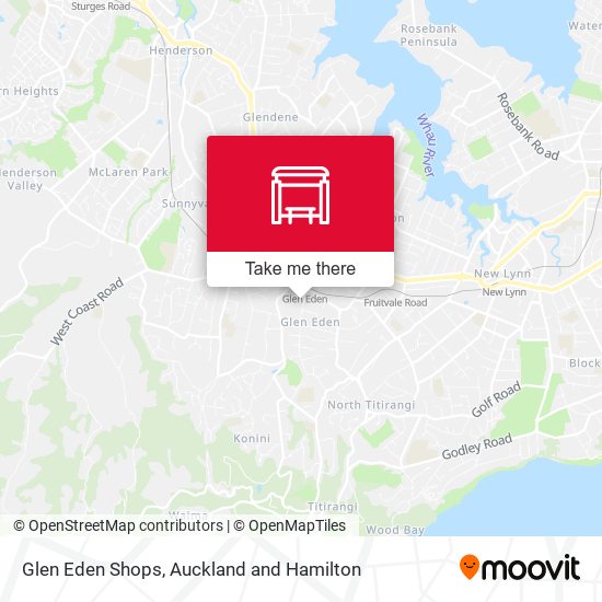 Glen Eden Shops map