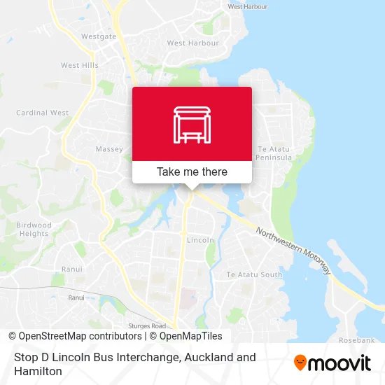 Stop D Lincoln Bus Interchange map