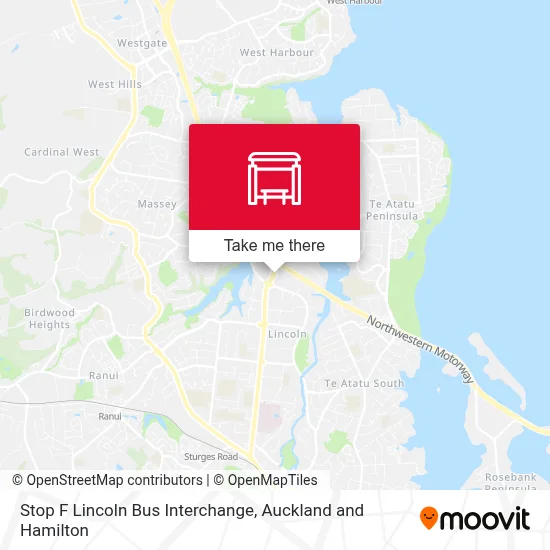 Stop F Lincoln Bus Interchange map