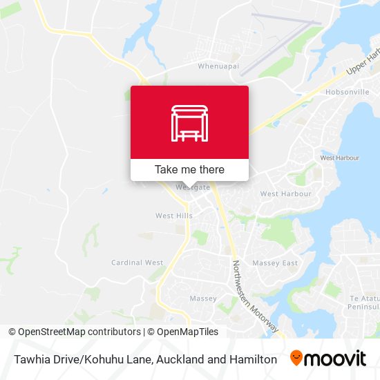 Tawhia Drive/Kohuhu Lane map