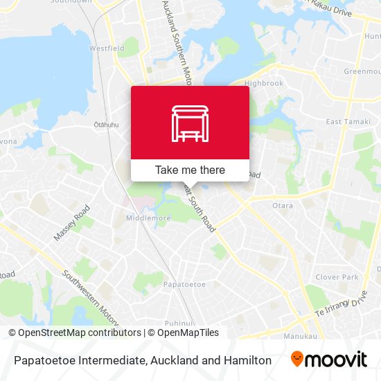 Papatoetoe Intermediate map