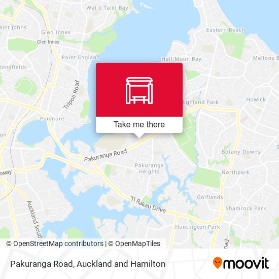 Pakuranga Road map
