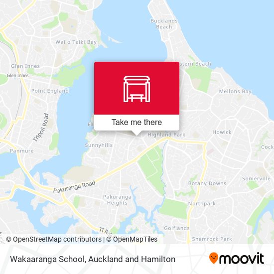 Wakaaranga School map