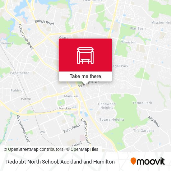 Redoubt North School map