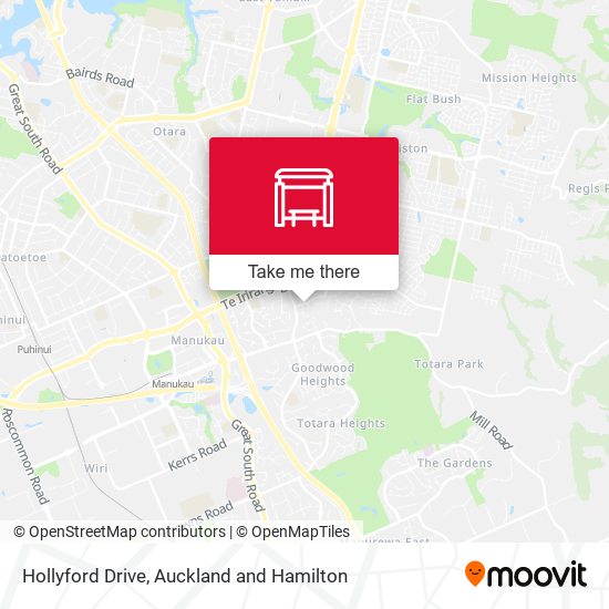 Hollyford Drive map