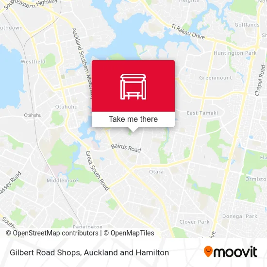Gilbert Road Shops map