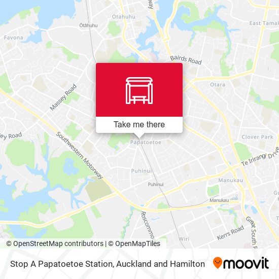 Stop A Papatoetoe Station地图