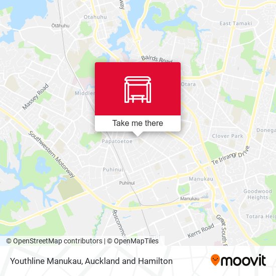 Youthline Manukau map