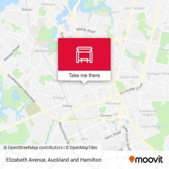 Elizabeth Avenue map