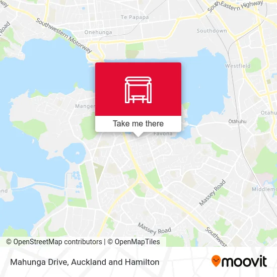 Mahunga Drive map