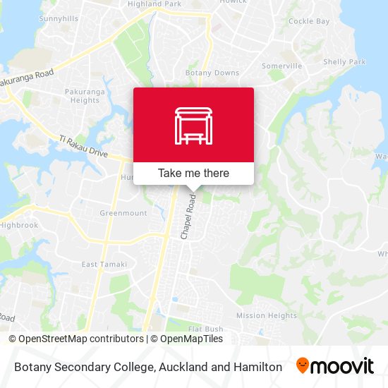 Botany Secondary College map
