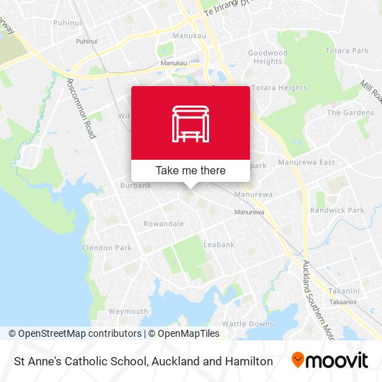 St Anne's Catholic School map