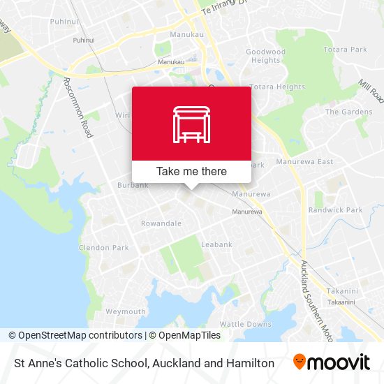 St Anne's Catholic School map
