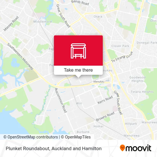 Plunket Roundabout map