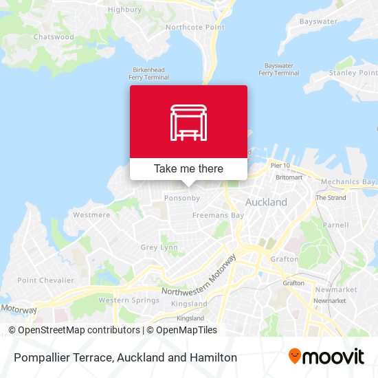 Pompallier Terrace map