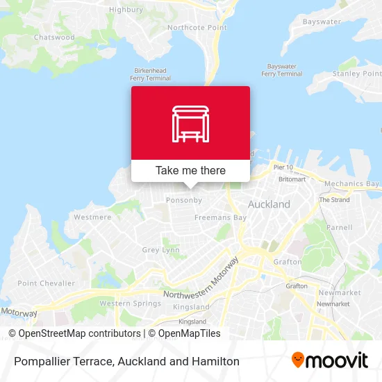 Pompallier Terrace map