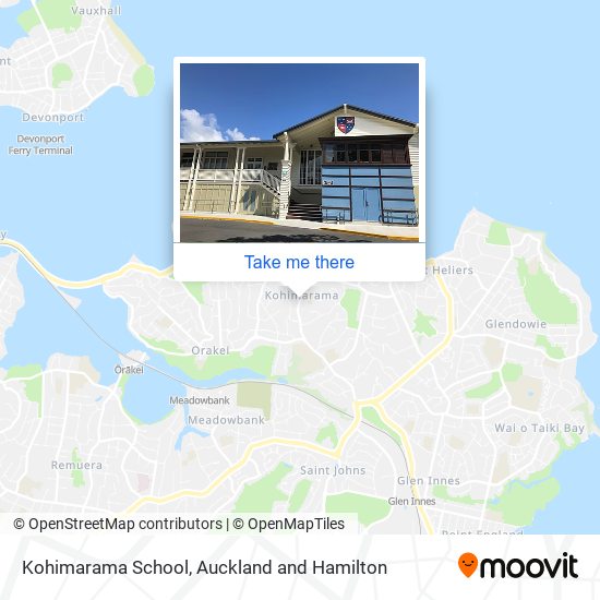 Kohimarama School map