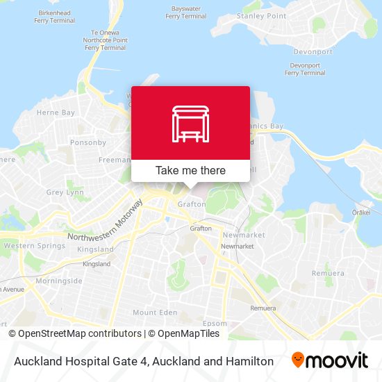 Auckland Hospital Gate 4 map