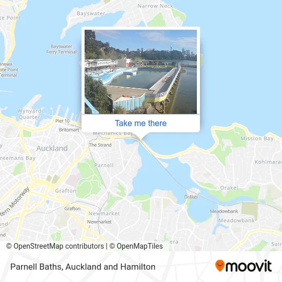Parnell Baths map