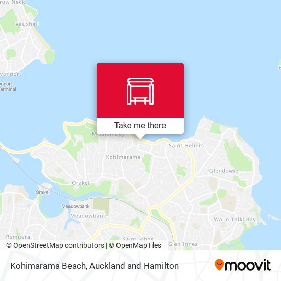 Kohimarama Beach map