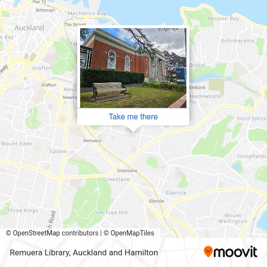 Remuera Library map