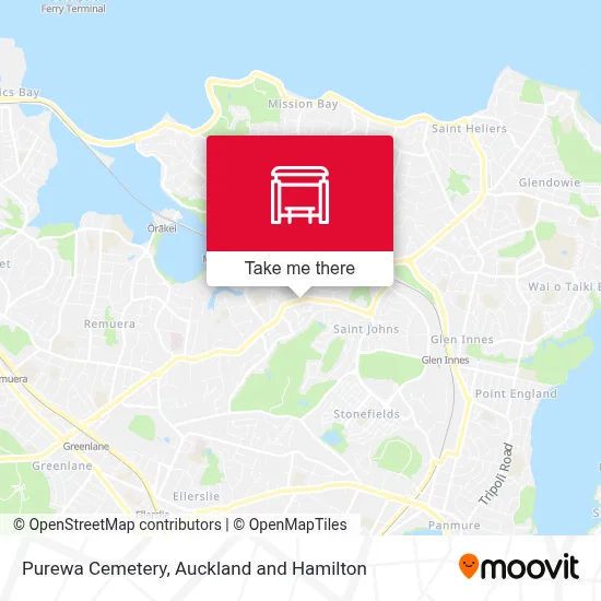 Purewa Cemetery map