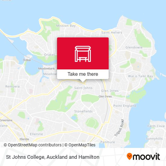 St Johns College map