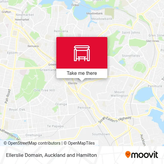Ellerslie Domain map