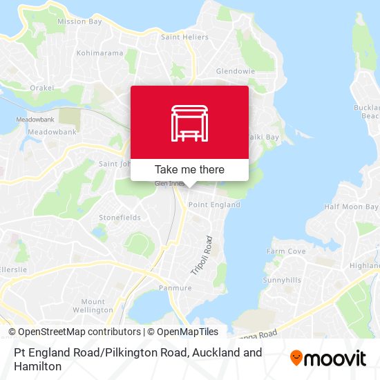 Pt England Road / Pilkington Road map