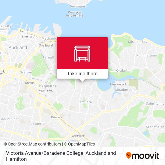 Victoria Avenue / Baradene College map