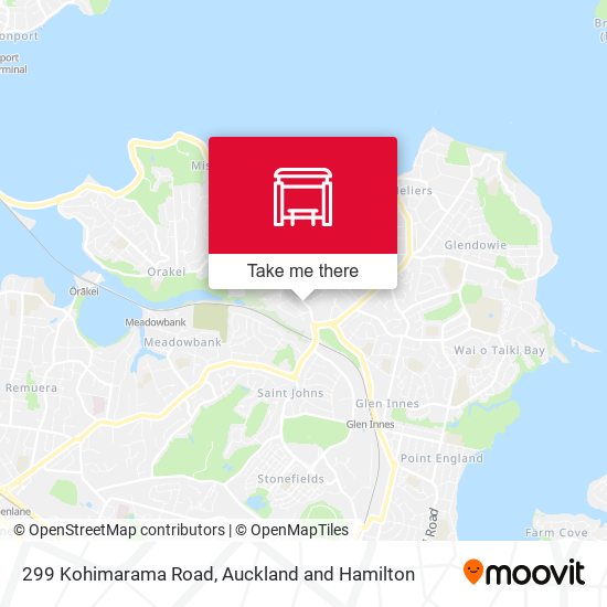 299 Kohimarama Road map