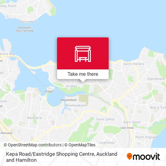 Kepa Road / Eastridge Shopping Centre map