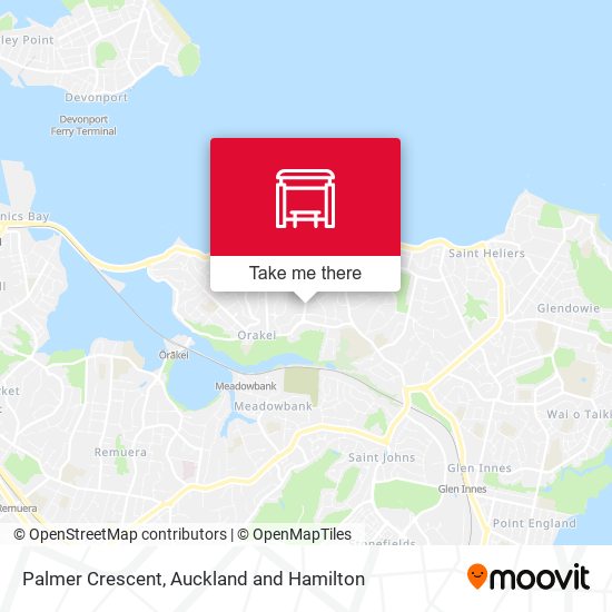 Palmer Crescent map