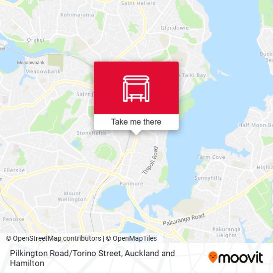 Pilkington Road/Torino Street map
