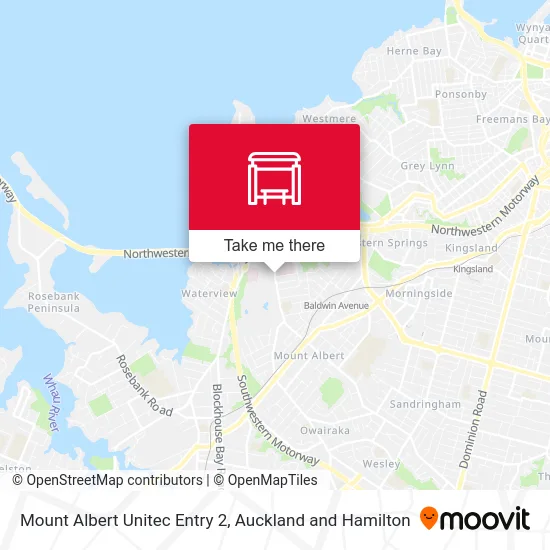 Mount Albert Unitec Entry 2 map