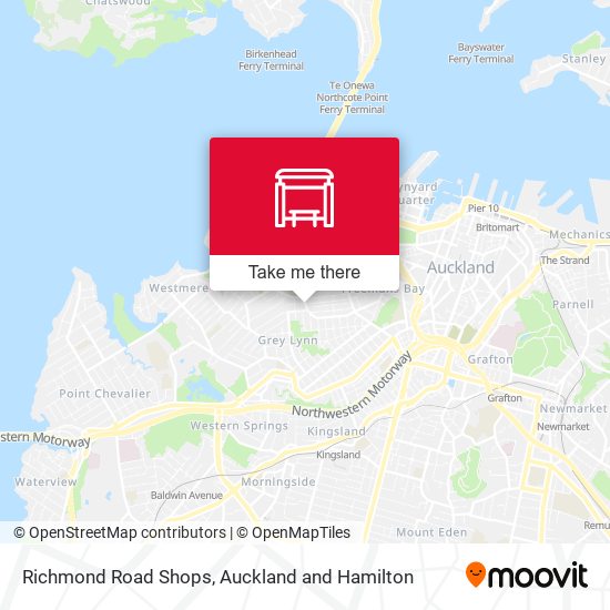 Richmond Road Shops map