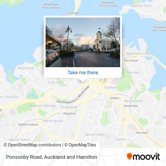 Ponsonby Road map