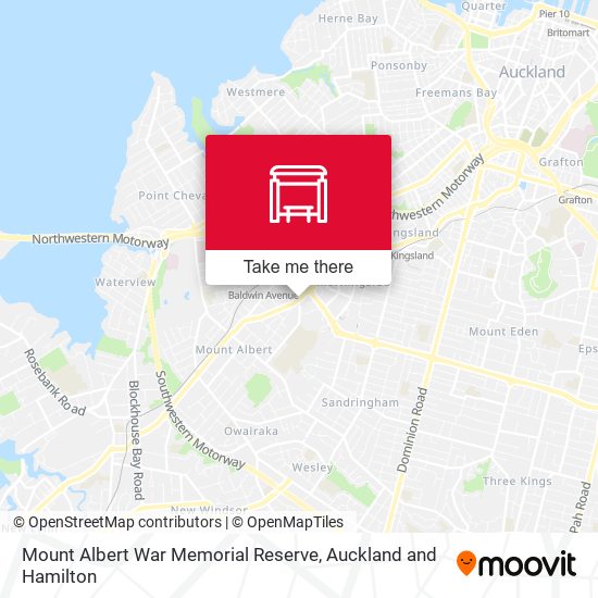 Mount Albert War Memorial Reserve map