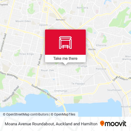 Moana Avenue Roundabout map