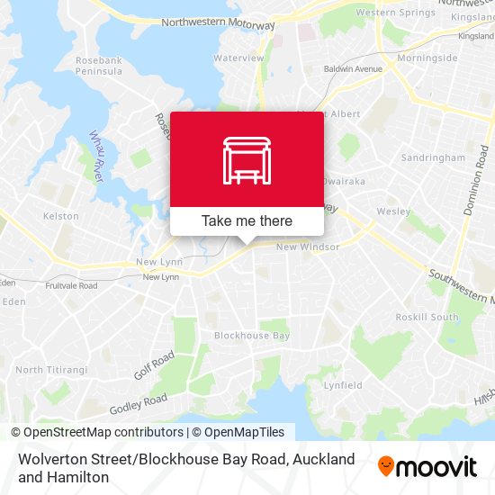 Wolverton Street / Blockhouse Bay Road map