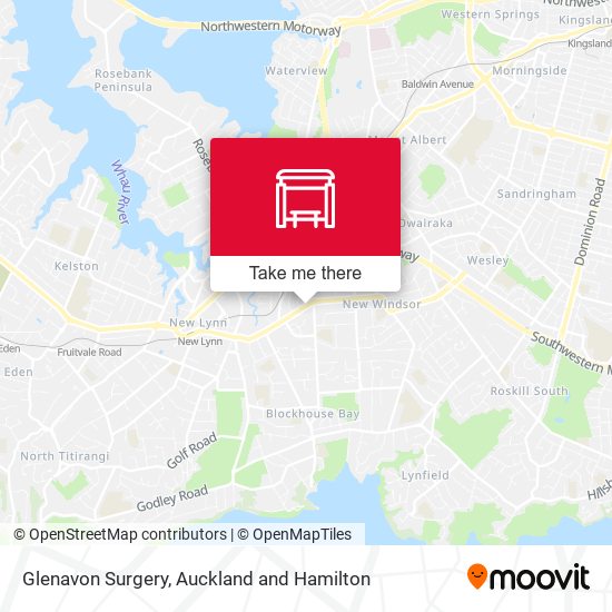Glenavon Surgery map