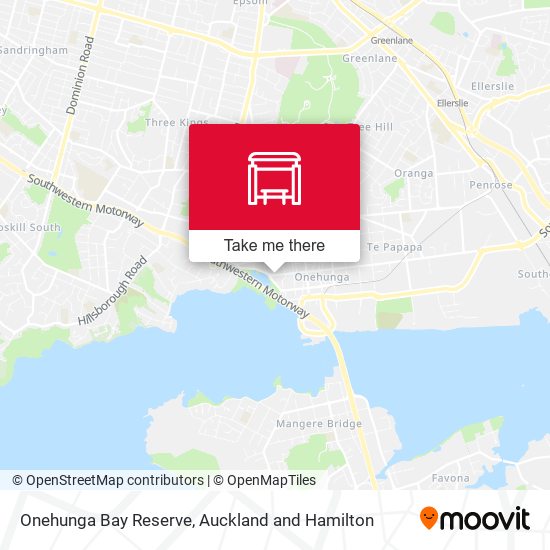 Onehunga Bay Reserve map