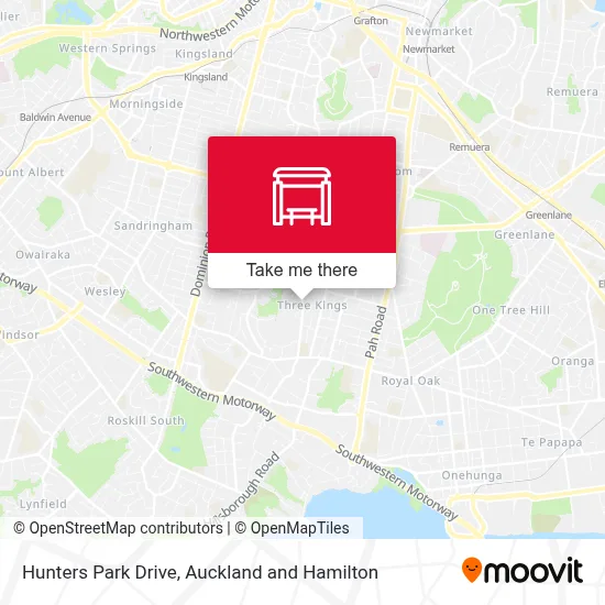 Hunters Park Drive map