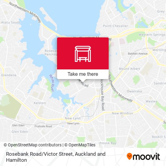 Rosebank Road/Victor Street map